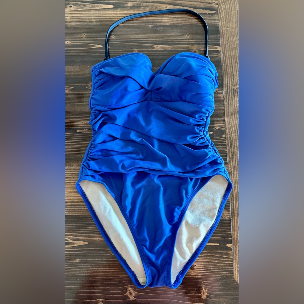 La Blanca Women's Blue One Piece Swimsuit